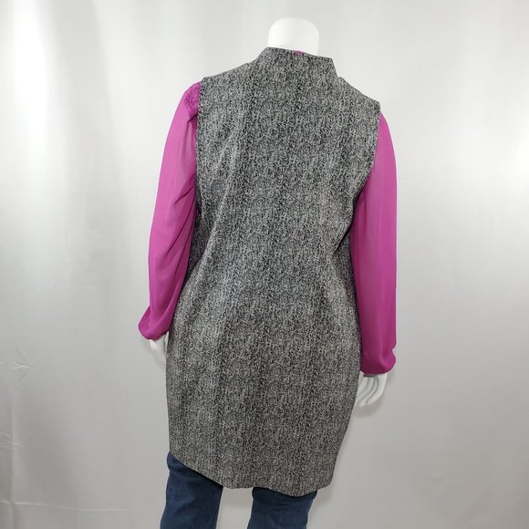 Calvin Klein Plus Size 18W Long Sleeveless Vest - Picture 4 of 9
